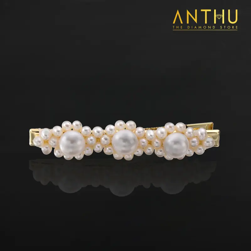 Kẹp tóc Freshwater Pearl - Ngọc trai ngọt