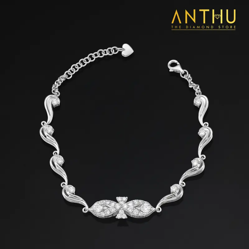 Lắc tay đính kim cương tự nhiên 3.6li