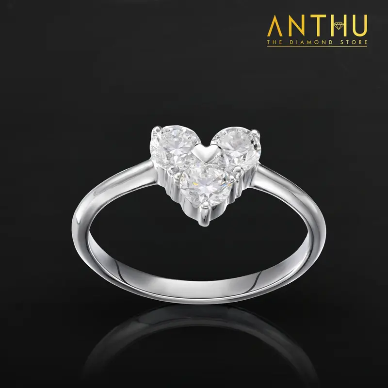 Nhẫn Lovely đính kim cương tự nhiên ~3.8-3.9li