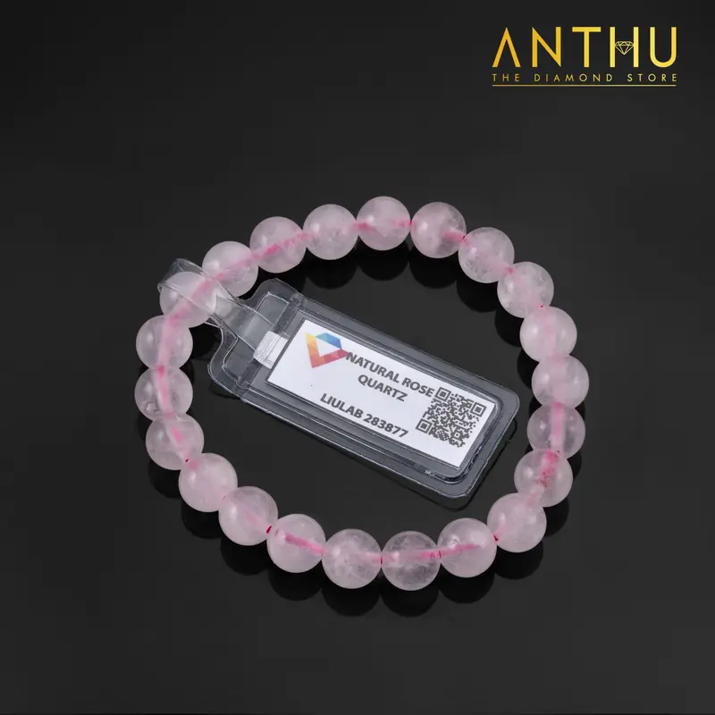 KĐ LIULAB - Lắc tay Thạch Anh Hồng tự nhiên