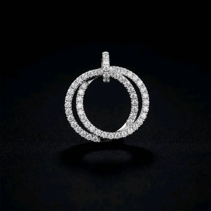 Mặt dây chuyền Circle kim cương tự nhiên
