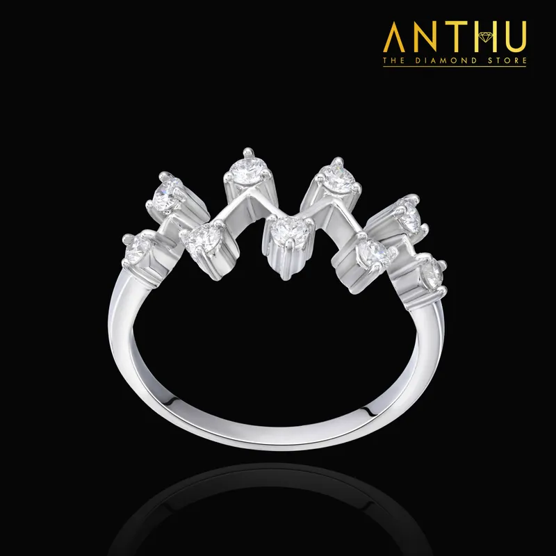 Nhẫn đính kim cương tự nhiên 2.1-2.2li