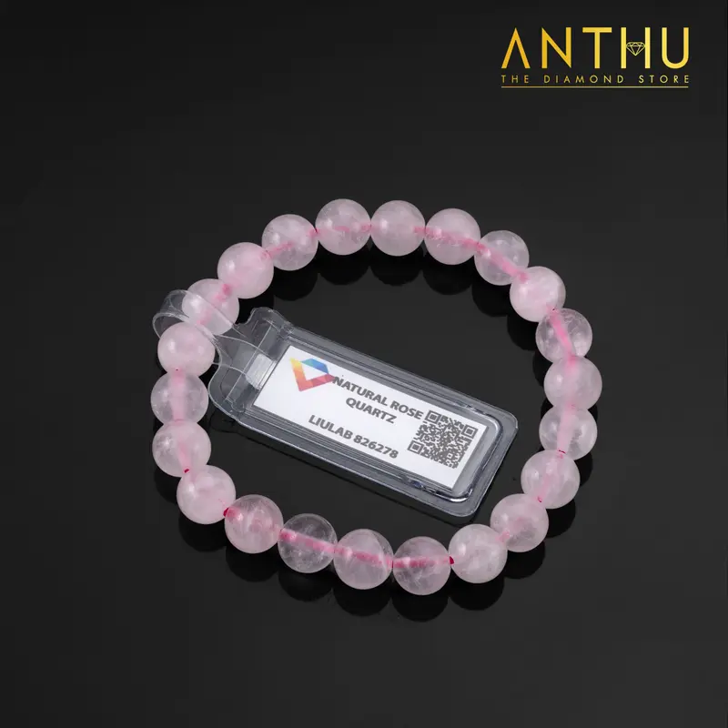 KĐ LIULAB - Lắc tay Thạch Anh Hồng tự nhiên