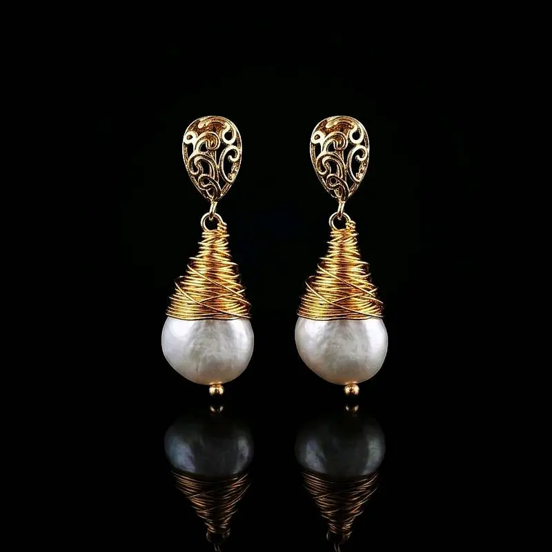 Bông tai Freshwater Pearl - Ngọc trai ngọt
