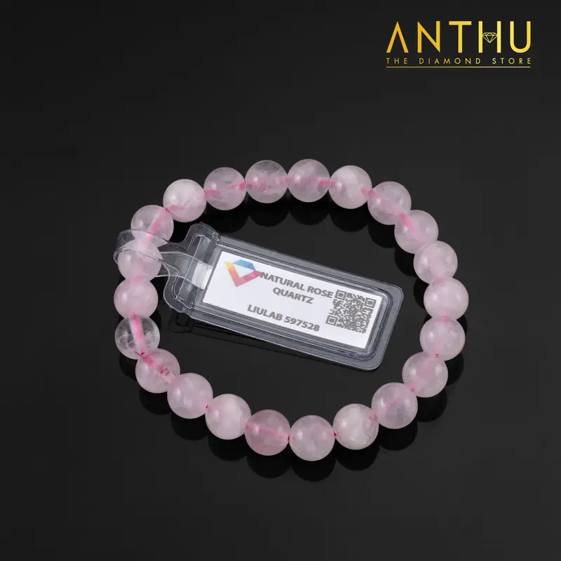KĐ LIULAB - Lắc tay Thạch Anh Hồng tự nhiên