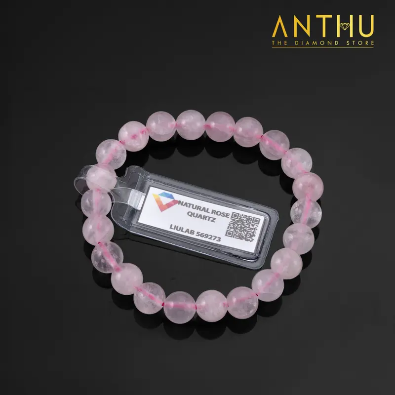 KĐ LIULAB - Lắc tay Thạch Anh Hồng tự nhiên