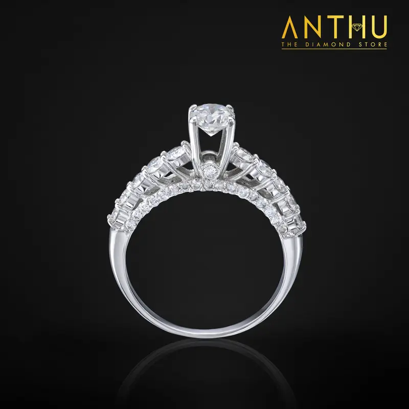 DV - Nhẫn Tiara đính kim cương tự nhiên 4.68li