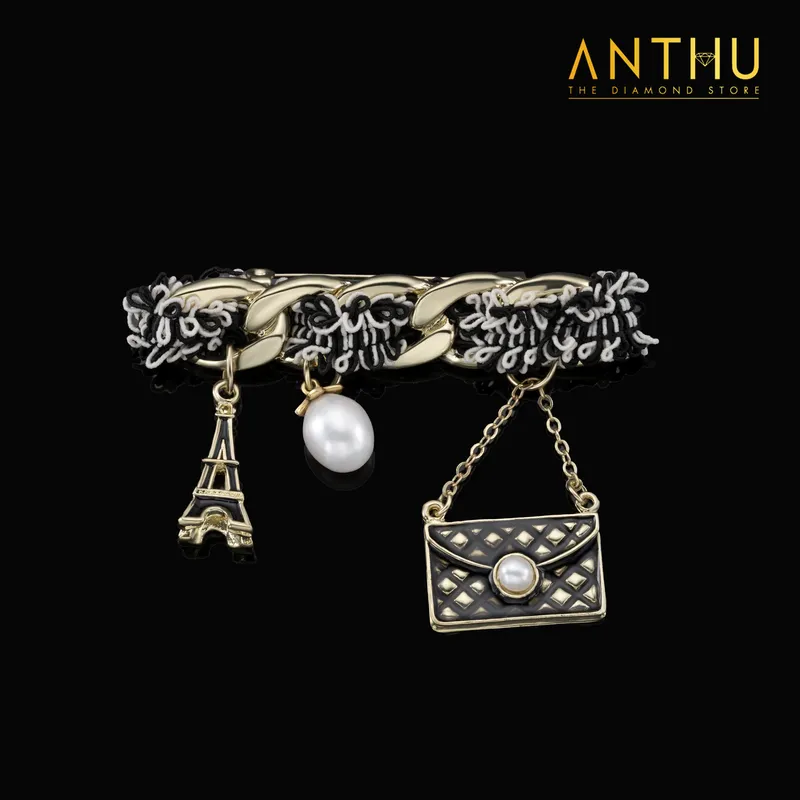 Cài áo Freshwater Pearl - Ngọc trai nước ngọt