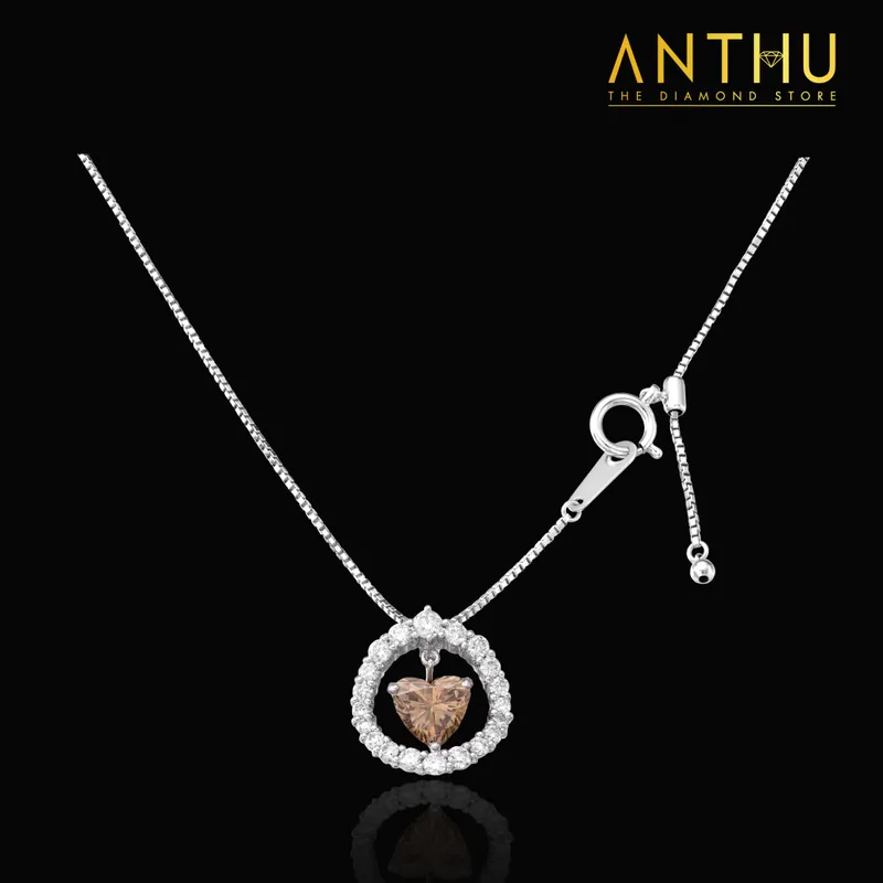 Dây chuyền Bliss kim cương tự nhiên Heart cut 7.7li