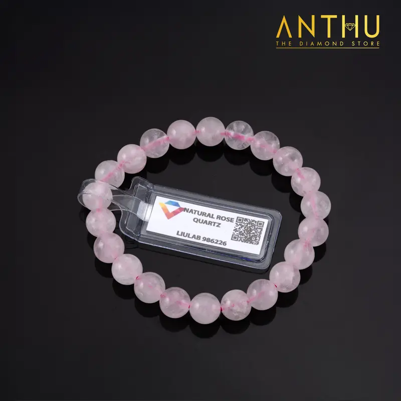 KĐ LIULAB - Lắc tay Thạch Anh Hồng tự nhiên