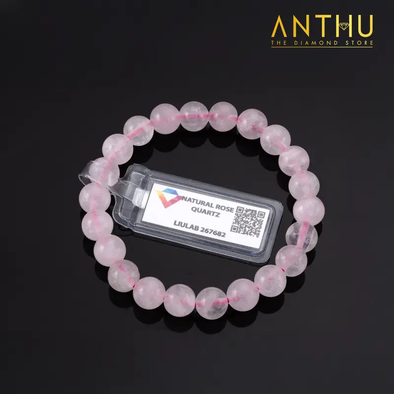 KĐ LIULAB - Lắc tay Thạch Anh Hồng tự nhiên
