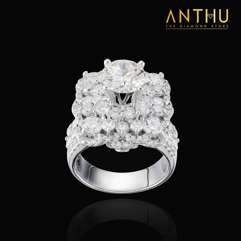 Nhẫn đính kim cương tự nhiên 7.5li