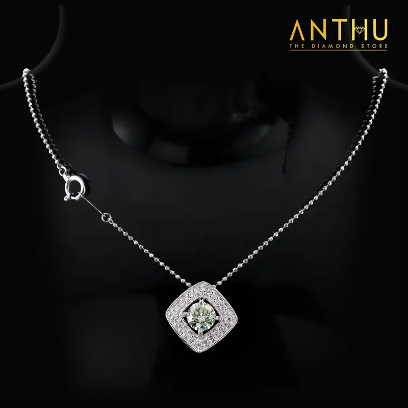 Dây chuyền đính kim cương tự nhiên 5.56li