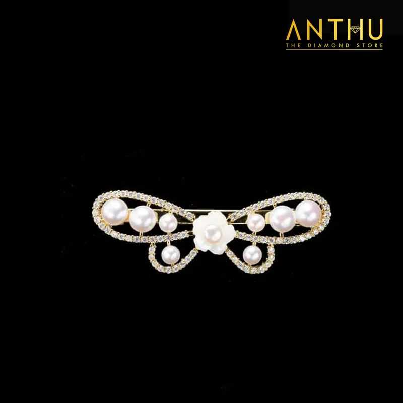 Kẹp tóc Freshwater Pearl - Ngọc trai nước ngọt