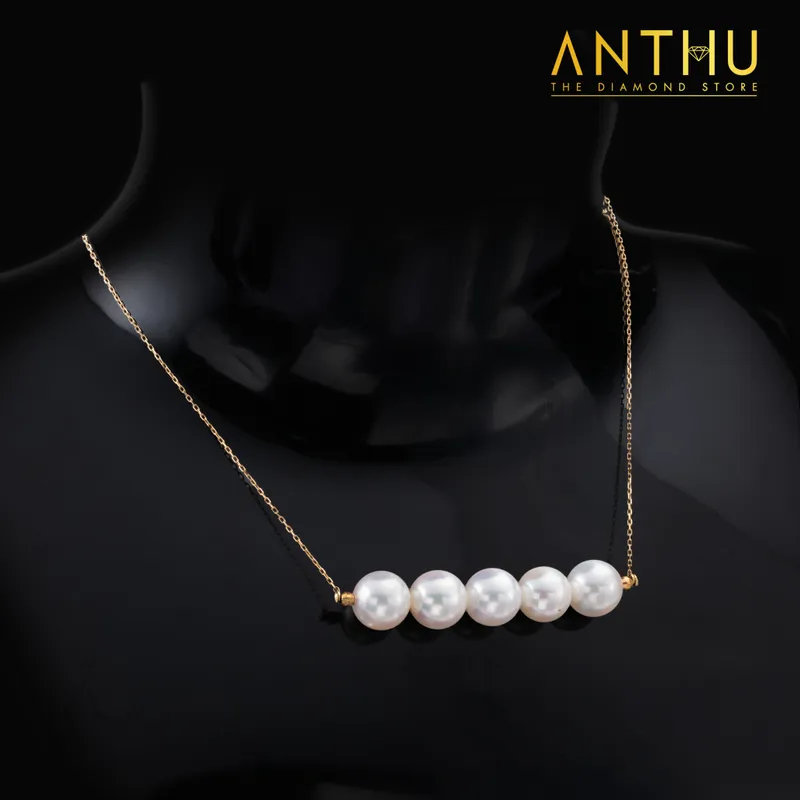 Dây chuyền Saltwater Pearl 7.1-7.4li (5 viên)