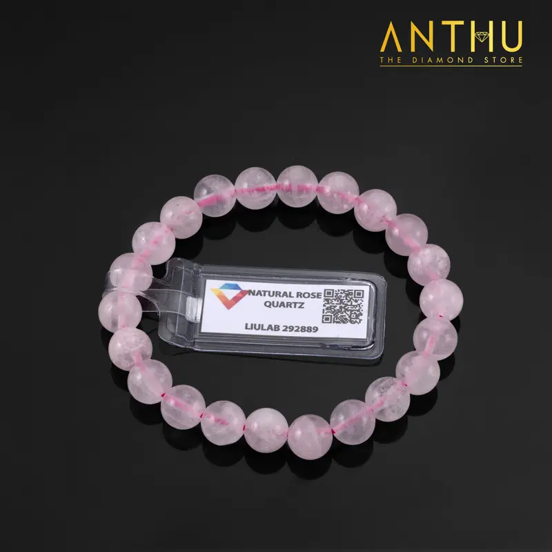 KĐ LIULAB - Lắc tay Thạch Anh Hồng tự nhiên